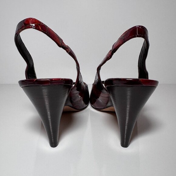 Donald J. Pliner open toed, sling back heels, tortoise shell, size 10M - Picture 3 of 8